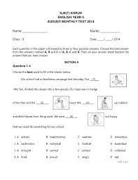 Kertas Soalan Bahasa Ingggeris Tahun 5