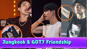 From the story no i don't~! Jungkook Got Matching Tattoo With Got7 S Yugyeom Bambam And Mark Youtube