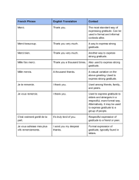 In fact, you usually can't go wrong with merci, but as you expand and refine your french, it's a good idea to learn more ways to say thank you. 3 Ways To Say Thank You In French Wikihow