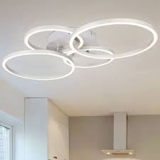See more ideas about ceiling light design, ceiling design, false ceiling living room. Led Ceiling Lamp Rings Silver H 7 5 Cm