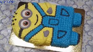 Cake flour has a lower protein content, is more finely milled and is treated so that the starch granules absorb water and swell more readily in high sugar batters which helps the cakes to be lighter and moister. Tort Minion How To Make A Minion Cake Easy Minion Cake Tutorial Buttercream Minion Cake Youtube