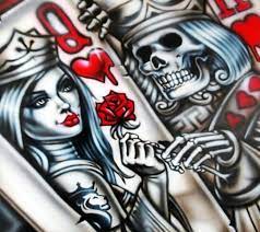 King and queen tattoos are a great way to show people how stable and strong your relationship is. Gangster Queen Card Tattoo Novocom Top