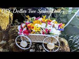 There definitely can be a lot of junk at dollar stores, but if you know how to weed here are some videos that highlight my favorite dollar tree finds and simple diys that will make you love your home. Diy Dollar Tree Spring Outdoor Porch Decor Floral Decor Wagon Youtube Dollar Tree Diy Diy Dollar Tree Decor Diy Porch Decor
