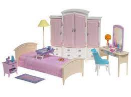 Amazon Com Barbie Living In Style Bedroom Play Set Toys Games Barbie Bedroom Furniture Barbie Bedroom Set Barbie Bedroom