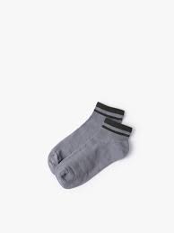Vớ Nam cổ ngắn phối màu VO053 màu xám - 4MEN®
