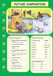 These guidelines will help you take more compelling photographs, lending them a natural balance, drawing attention to the important parts of the scene. English Teaching Worksheets Picture Composition Picture Composition Picture Comprehension English Grammar For Kids