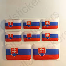 Die slowakei flagge ist eine vertikale trikolore und zeigt in der mitte das nationale emblem. Kfz Aufkleber Slowakei 3d Flagge Fahne Gedomt Epoxy Resin