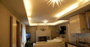 Un Salotto Illuminato Con Una Striscia Led A Luce Calda Led Illuminazione Salotto