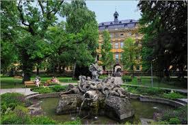 The Fountain In The Garden At Juliusspital