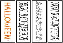 Free halloween coloring pages to print and color. Halloween Bookmarks