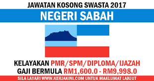 Lamanweb jawatan kosong kerajaan dan swasta terkini 2021. Jawatan Kosong Swasta 2017 Negeri Sabah Pelbagai Jawatan Bidang Gaji Rm1 600 0 Rm9 998 0