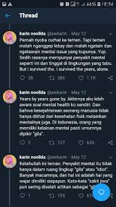 Any history of mental illness, depression, panic attacks? Paradigma Awkarin Kena Mental Illness You Ll Never Walk Alone