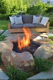 Maybe you would like to learn more about one of these? Small Lava Rock Backyard Fire Fire Pit Backyard Backyard
