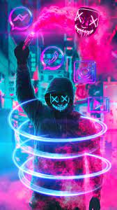 Available for hd, 4k, 5k pc, mac, desktop and mobile phones Scary Neon Wallpapers Top Free Scary Neon Backgrounds Wallpaperaccess