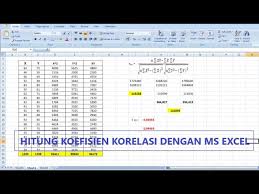 Secara sederhana koefisien determinasi dihitung dengan mengkuadratkan koefisien korelasi (r). Cara Menghitung Nilai Koefisien Korelasi Dengan Ms Excel Youtube