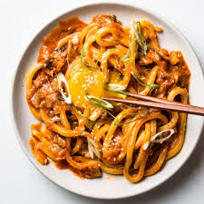 Kimchi Udon With Scallions Recipe Kimchi Recipe Recipes Udon Recipe