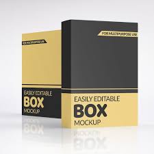3d Box Mockup Vertical In 2020 Box Mockup Mockup Blue Logo Design