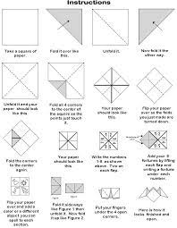 How To Make Paper Fortune Teller Instructions Fortune Teller Paper Origami Fortune Teller Origami Easy