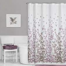 Maytex Leaf Print Shower Curtain In Purple Bed Bath Beyond Gray Shower Curtains Purple Shower Curtain Fabric Shower Curtains