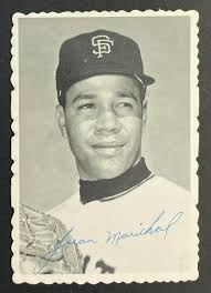 Juan Marichal 1969 Topps Deckle Edge No. 32, Hall of Fame, EX-EXMT