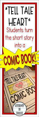 Tell Tale Heart By Edgar Allan Poe Comic Book Assignment Students Turn The Tell Tale Heart Into A Com Comic Book Template Comic Books The Tell Tale Heart
