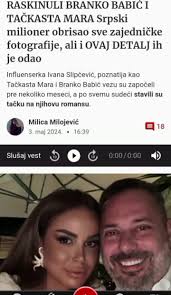 Raskinuli milioner Branko Babic i influenserka Tackasta Mara