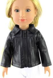 14 Inch Doll Leather Jacket