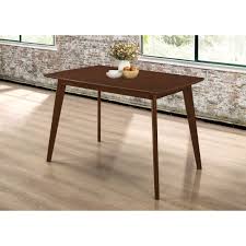 Solid reclaimed pine in a chestnut finish. Dining Table With Angled Legs Chestnut Walmart Com Walmart Com