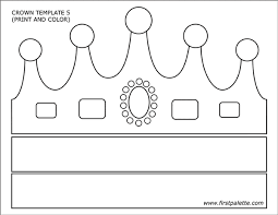 To create fun crown crafts for coloring or decorating, just download the. Prince And Princess Crown Templates Free Printable Templates Coloring Pages Firstpalette Com