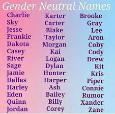 Nombres Neutros De Genero In 2021 Gender Neutral Names Baby Name List Unisex Baby Names