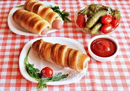 сосиска в тесте без дрожжей на молоке в духовке Sosiski V Teste Bez Drozhzhej Recept S Foto Poshagovo
