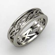 Like Vines We Intertwine Celtic Wedding Rings Mens Wedding Rings White Gold Rings