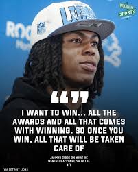 Jahmyr Gibbs is all business and is ready to WIN here in Detroit. 🔥  #OnePride #NFLDraft #Lions