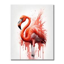 tablou printat flamingo acuarele – The Print Studio