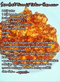 Maybe you would like to learn more about one of these? Sambal Tumis Telur Hancur Sambal Food Food And Drink