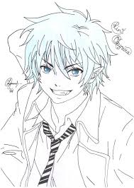 Rin Lineart By Deadstardragon D5ezfku Jpg Jpeg Kep 755 1059 Keppont Anime Anime Boy Blue Exorcist