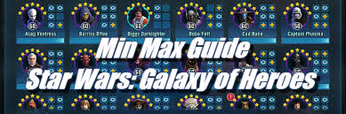 Hurrying from one set of toons to another depending on an upcoming event results in overall less progress and general disappointment. Min Max Guide Star Wars Galaxy Of Heroes