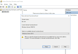 Raise Domain And Forest Function Level To Windows 2012r2