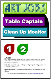 Art Jobs Sign For Classroom Create Art With Me Jobs In Art Art Classroom Management Art Classroom