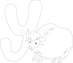 Try with crayons, markers or paints (depending on the paper you choose). Coloring Page Yak Vector Illustration C Lenm 1489576 Stockfresh