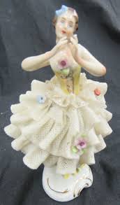 Dresden figurines price / value guide: Sold Price Vintage Dresden Porcelain 6 Ballerina Figurines Marked Hus Germany Some Lace Broken In Back April 6 0116 4 00 Pm Edt