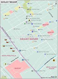 Sanjay Nagar Bangalore Map Sanjay Nagar Map