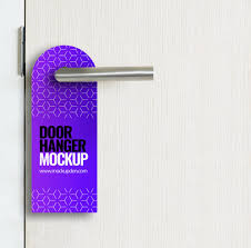Download Door Hanger Mockup Free Mockup Psd Template Mockup Den