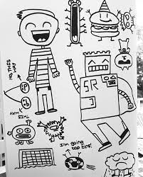 9-year-old Kid Who Kept Getting In Trouble For Doodling In Class Gets A Job Decorating A Restaurant With His Drawings In 2021 Doodles Doodling Doodle Images
