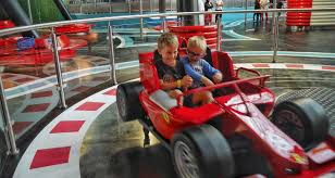 How long does it take to get from bur dubai to ferrari world abu dhabi? Family Thrills At The New Ferrari World Family Zone Our Globetrotters