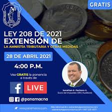Lunes, 09 de agosto, 2021. Ley 208 De 2021 Extension De La Amnistia Tributaria Y Otras Medidas Cna Rc Tax Consulting