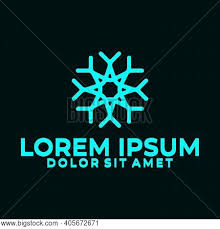 Select from premium snowflake logo of the highest quality. Snowflake Logo Vector Photo Free Trial Bigstock