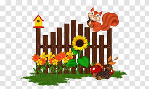Gardening, but with emojis and less time 🌿. Fence Drawing Backyard Garden Cartoon Wooden Transparent Png