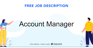 Accounting managers generally have several direct reports and work to allocate tasks evenly across the team. Account Manager Job Description Jobsoid