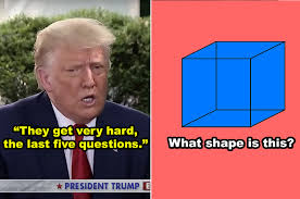 The more questions you get correct here, the more random knowledge you have is your brain big enough to g. Donald Trump S Cognitive Test Can You Pass It